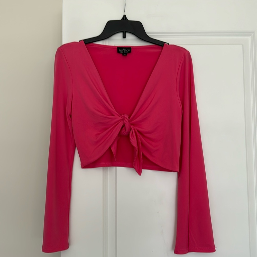 topshop tie crop